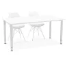 Bureau table de réunion moderne (80x160 cm) LORENZO en bois (blanc) - image 40167