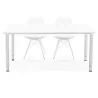 Bureau table de réunion moderne (80x160 cm) LORENZO en bois (blanc) - image 40169