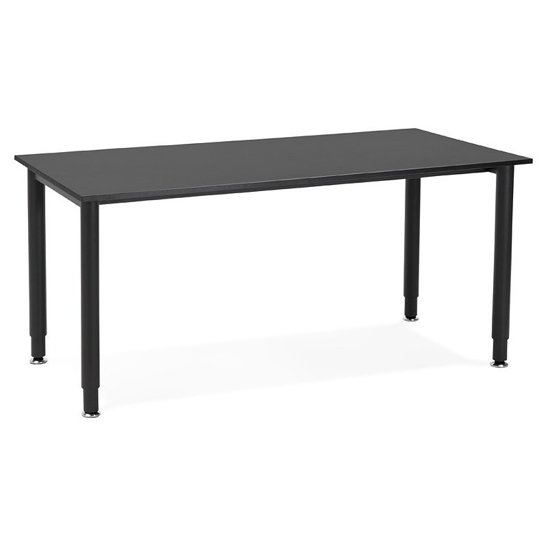 Mesa de madera de oficina reuniones (80 x 160 cm) LORENZO (negro) - image 40171