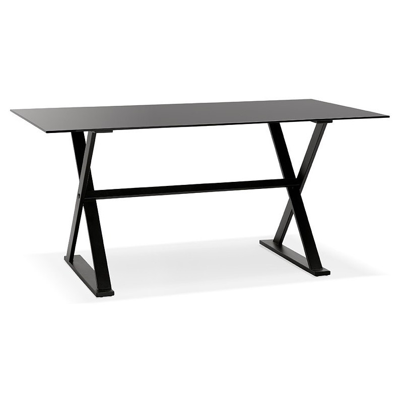 Table design or (160 x 80 cm) WENDY glass desk (black) - image 40279