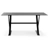 Diseño de mesa o escritorio de cristal (160 x 80 cm) WENDY (negro) - image 40280