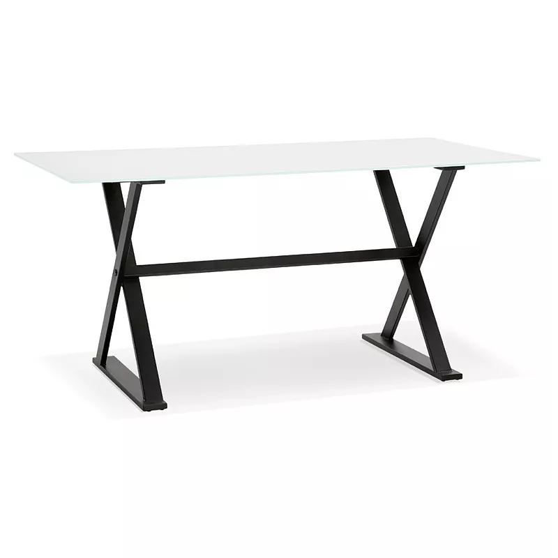 Table design or (160 x 80 cm) WENDY glass desk (white) - image 40287