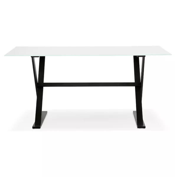 Table design or (160 x 80 cm) WENDY glass desk (white) - image 40288