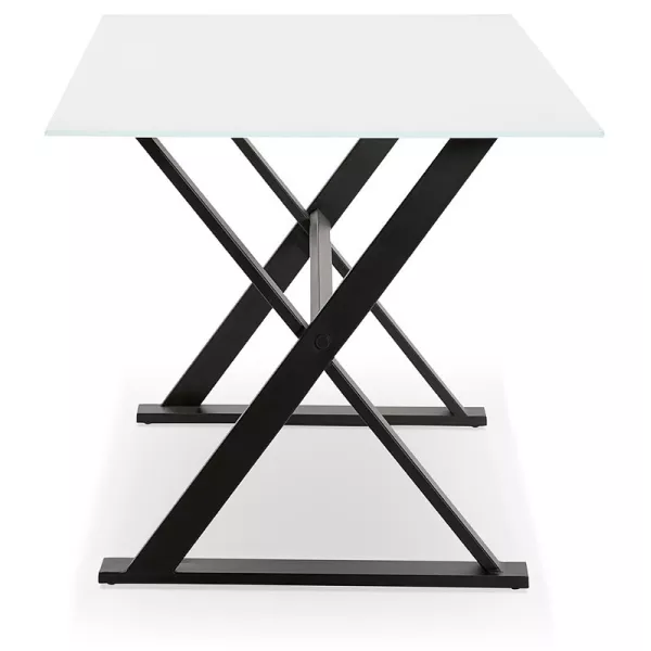 Table design or (160 x 80 cm) WENDY glass desk (white) - image 40289