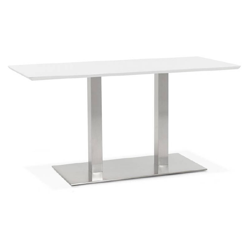 Diseño o reunión mesa de CORALIE (150 x 70 x 75 cm) (blanco) - image 40415