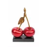 Statue design decorative sculpture cherry DOUBLE resin H46 cm (red) to associate with Functional and stylish kitchen decoration 