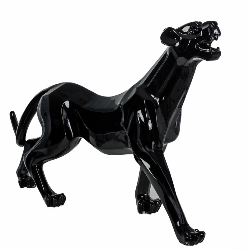 Statue design decorative sculpture Panther XL resin H65 cm (black) to associate with Comfortable Decorative Objects For Office