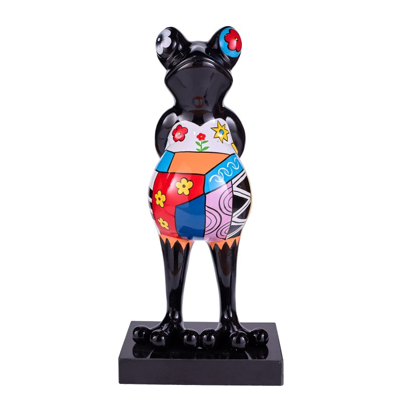 Set di 2 sculture di design di Bull in resina (multicolore)