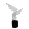 Statue sculpture décorative design enceinte Bluetooth SMALL WING en résine (Blanc)