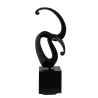 Statue sculpture décorative design enceinte Bluetooth MORNING SONG en résine (Noir)