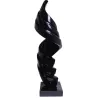 Statue sculpture décorative design enceinte Bluetooth STEP BY STEP en résine (Noir)