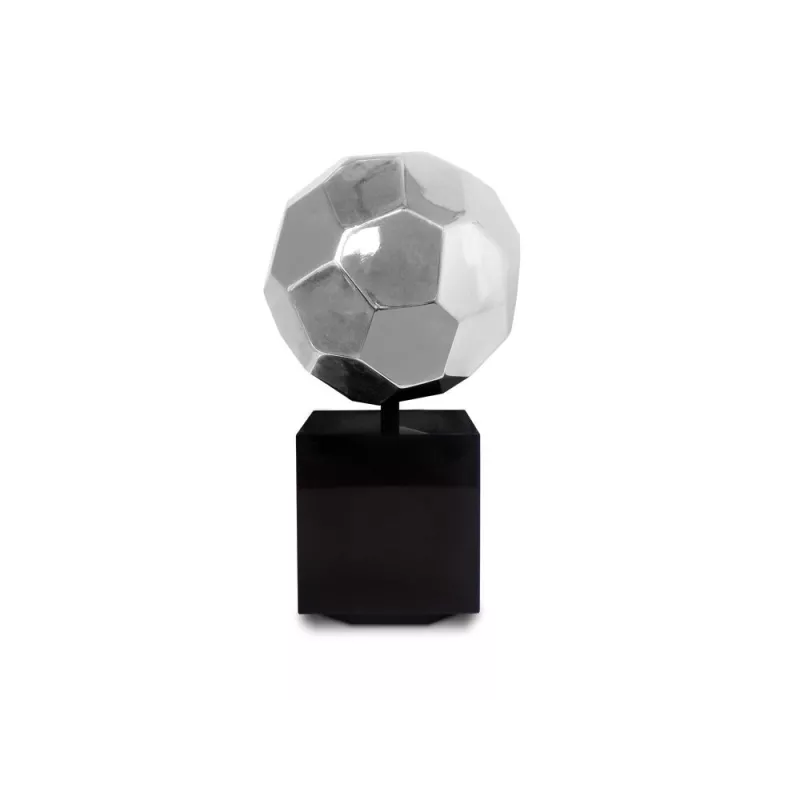 Statue sculpture décorative design enceinte Bluetooth BALLON en résine (Argent)