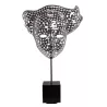 Statue sculpture décorative design enceinte Bluetooth THE MASK en résine (Argent)