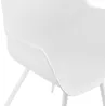 Chaise design scandinave avec accoudoirs COLZA en polypropylène (blanc)