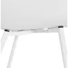 Chaise design scandinave avec accoudoirs COLZA en polypropylène (blanc)