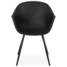 Scandinavian design chair with COLZA armrests in polypropylene (black) to associate with Vintage Chairs For A Retro Touch