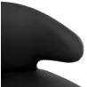 Fauteuil design  YASUO en polyuréthane pieds bois couleur noire (noir)