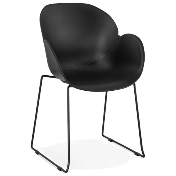 CIRSE design chair in polypropylene black metal feet (black) to associate with Vintage Chairs For A Retro Touch