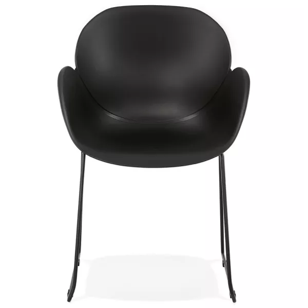 CIRSE design chair in polypropylene black metal feet (black) to associate with Designer Chairs For Dining Room