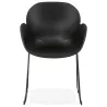 CIRSE design chair in polypropylene black metal feet (black) to associate with Designer Chairs For Dining Room