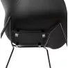 CIRSE design chair in polypropylene black metal feet (black) to associate with Weatherproof Garden Chairs