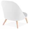 AGAVE Scandinavian design lounge chair (white, light grey) to associate with Industrial Armchairs In Metal And Wood