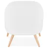 AGAVE Scandinavian design lounge chair (white, light grey) to associate with Designer Armchairs For Dining Room