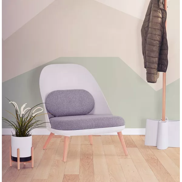 AGAVE Skandinavischer Design-Lounge-Sessel (weiß, hellgrau) mit assoziieren Praktische und robuste Klappsessel