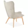 Fauteuil patchwork design scandinave LOTUS (bleu, gris, beige) à associer à Fauteuils De Cuisine Fonctionnelles Et Stylées