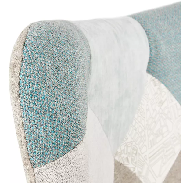 Silla de parchede de diseño escandinavo LOTUS (azul, gris, beige) asociarse con Sillones de jardín resistentes a la intemperie