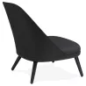 Fauteuil lounge design scandinave AGAVE (gris foncé, noir)