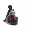 Statua scultura decorativa disegno WOMAN EXOTIC ASSISE in resina H38 cm (Multicolore) associarsi a Oggetti decorativi moderni pe