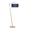 ANDES green linen lamp (natural, blue jeans) to associate with Vintage Floor Lamps For A Retro Touch