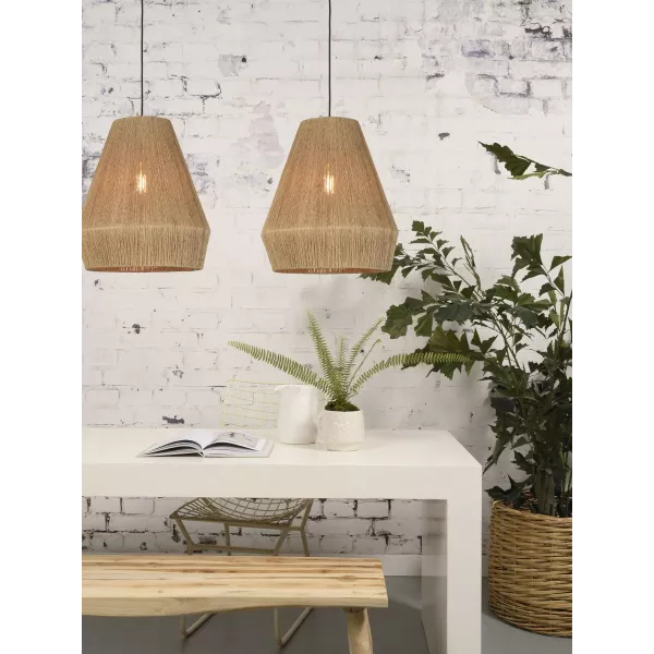 Lampe à suspension en jute IGUAZU SMALL (Ø 40 cm) (naturel)