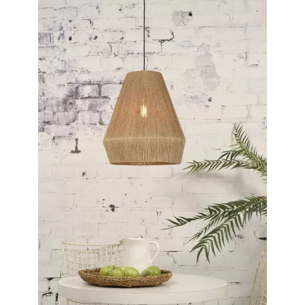 Lampe à suspension en jute IGUAZU SMALL (Ø 40 cm) (naturel)