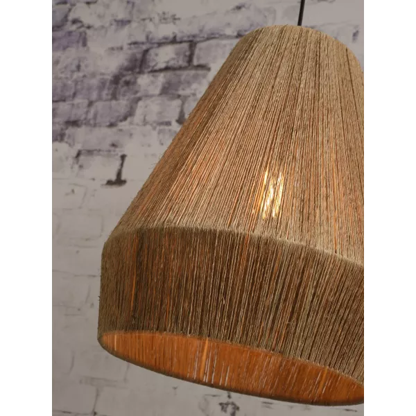 Lampe à suspension en jute IGUAZU SMALL (Ø 40 cm) (naturel)