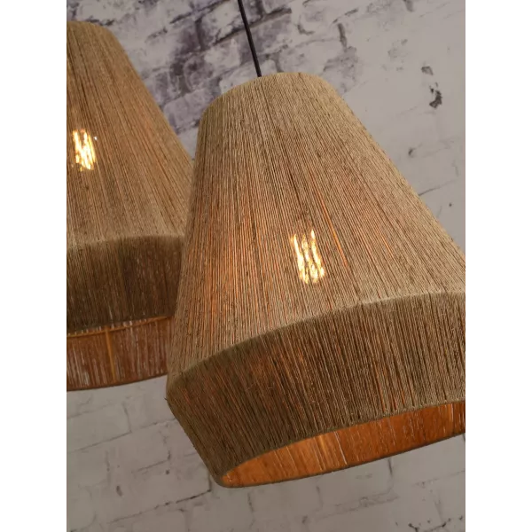 Lampe à suspension en jute IGUAZU SMALL (Ø 40 cm) (naturel)