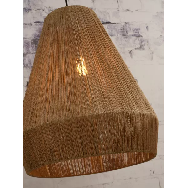 Lampe à suspension en jute IGUAZU XL (Ø 50 cm) (naturel) à associer à Lampes Suspendues Pliantes Pratiques Et Robustes