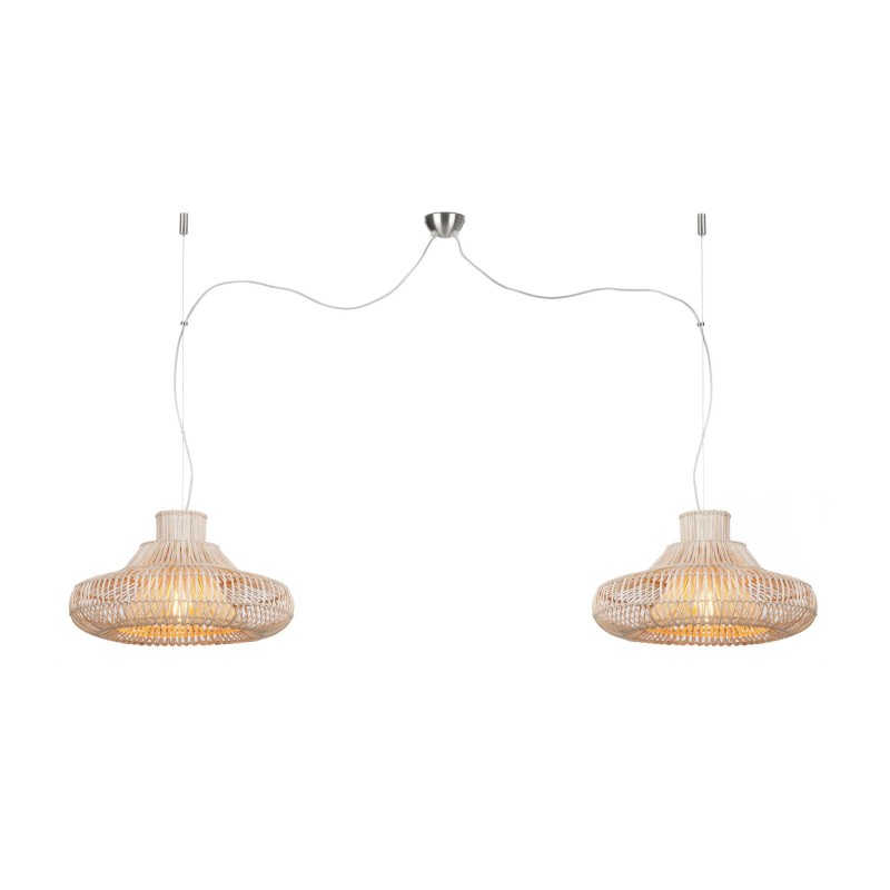 KHALAHARI SMALL 2 paralume (naturale) lampada in rattan associarsi a Lampade a sospensione scandinave dal design pulito