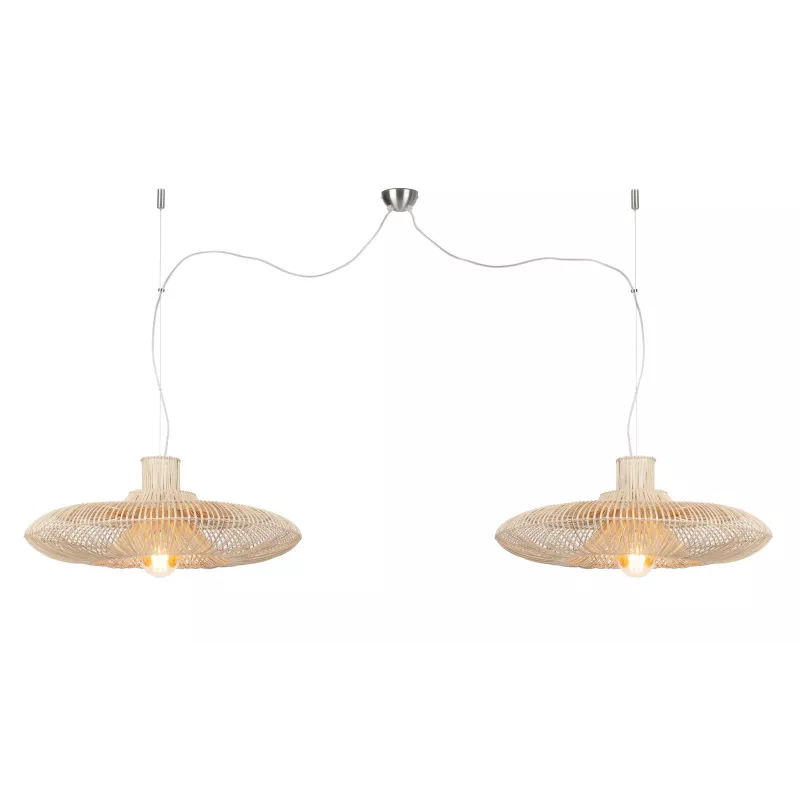 KALAHARI XL 2 lampshade (natural) rattan suspension lamp to associate with High Quality Solid Wood Hanging Lamps