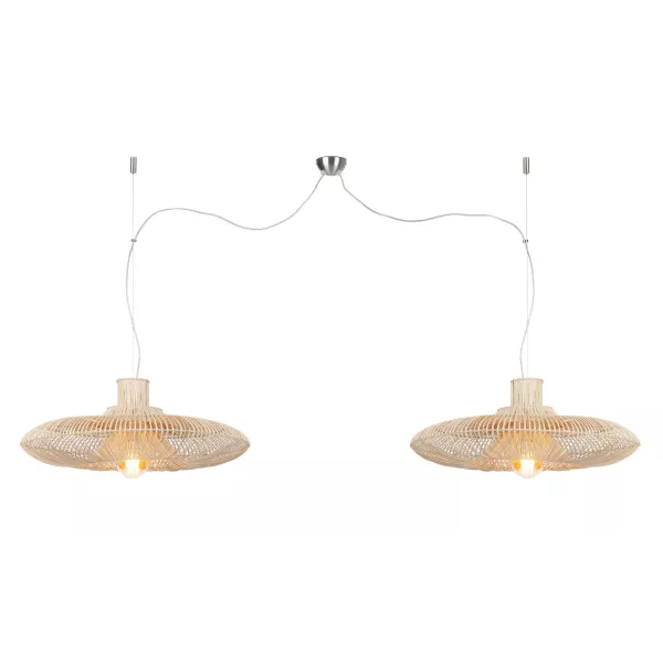 KALAHARI XL 2 lampshade (natural) rattan suspension lamp to associate with High Quality Solid Wood Hanging Lamps