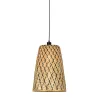 Lampe à suspension en bambou KALIMANTAN H48 (naturel, noir)