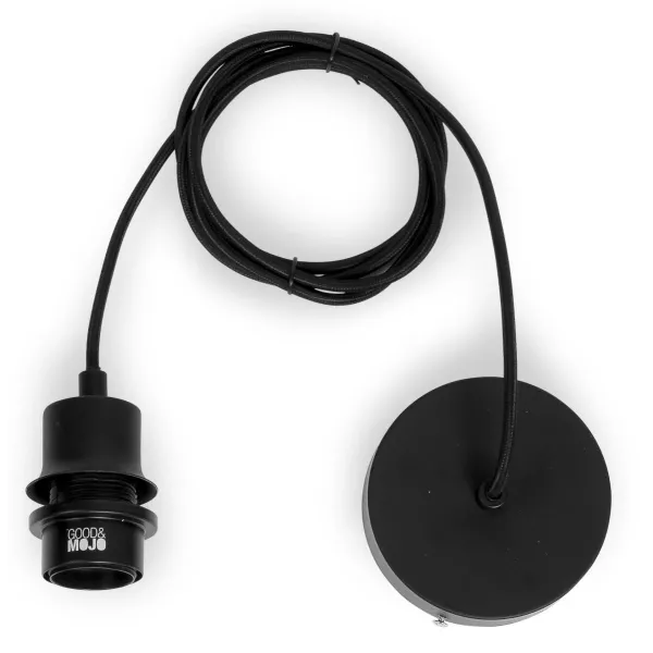 Lampe à suspension en bambou KALIMANTAN H48 (naturel, noir)