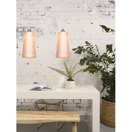 Lampe à suspension en abaca SAHARA XL (naturel)