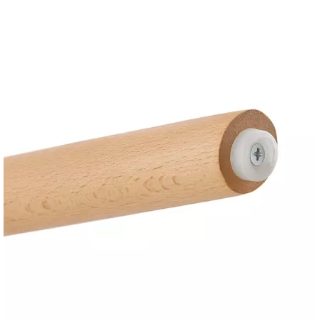 Skandinavische mittlere Höhe Bar Pad in Mikrofaser Füße Holz natürliche Farbe TALIA MINI (braun) mit assoziieren Mittelhoher Vin