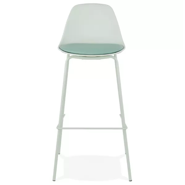 Tabouret de bar chaise de bar industriel pieds vert clair OCEANE (vert clair)