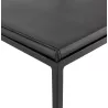 Tabouret de bar mi-hauteur industriel empilable pieds noirs LOIRET MINI (noir)