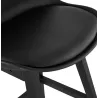 Tabouret de bar chaise de bar mi-hauteur design pieds noirs DYLAN MINI (noir)