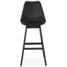 Tabouret de bar chaise de bar pieds noirs DYLAN (noir)