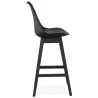 Tabouret de bar chaise de bar pieds noirs DYLAN (noir)